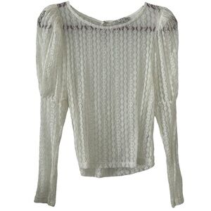 Haute Maude Women’s Lace Long Sleeve Top ‎ Sz M